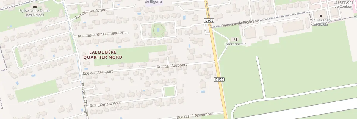 Plan du 5 Rue de l’Aeroport à Laloubère