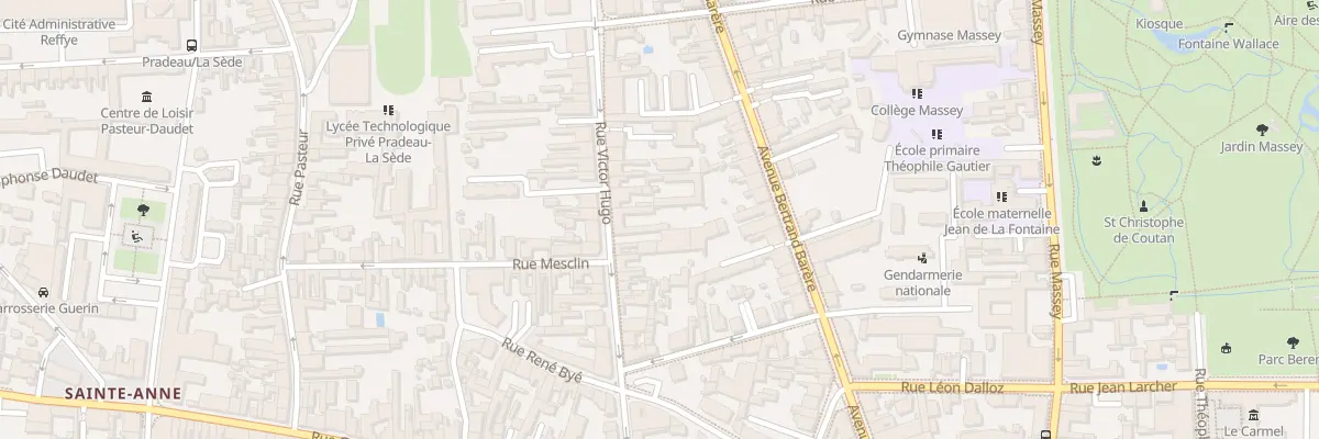 Plan du 28 Rue Victor Hugo à Tarbes