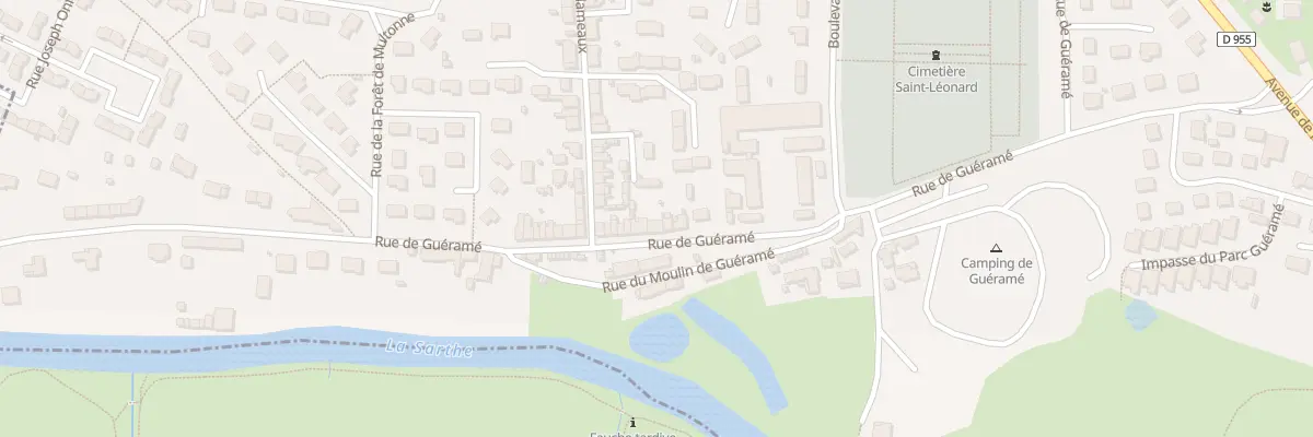 Plan du 70 Rue de Guéramé à Alençon