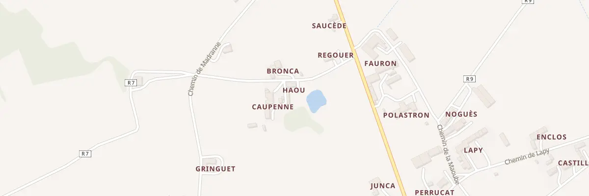 Plan du 5102 Haou à Ladevèze-Rivière