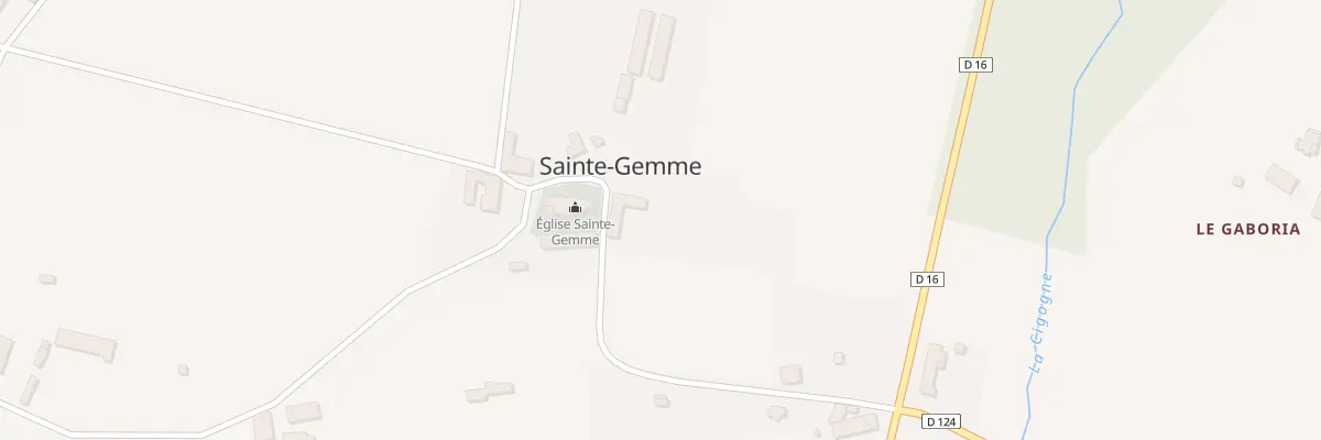Plan du 15 Le Bourg à Sainte-Gemme