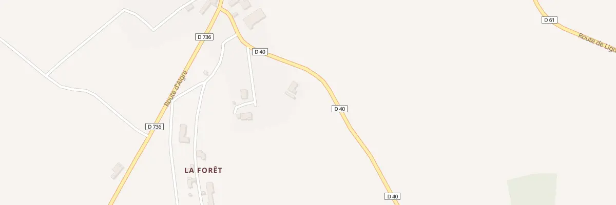 Plan du 2 Rte de Luxé à Tusson