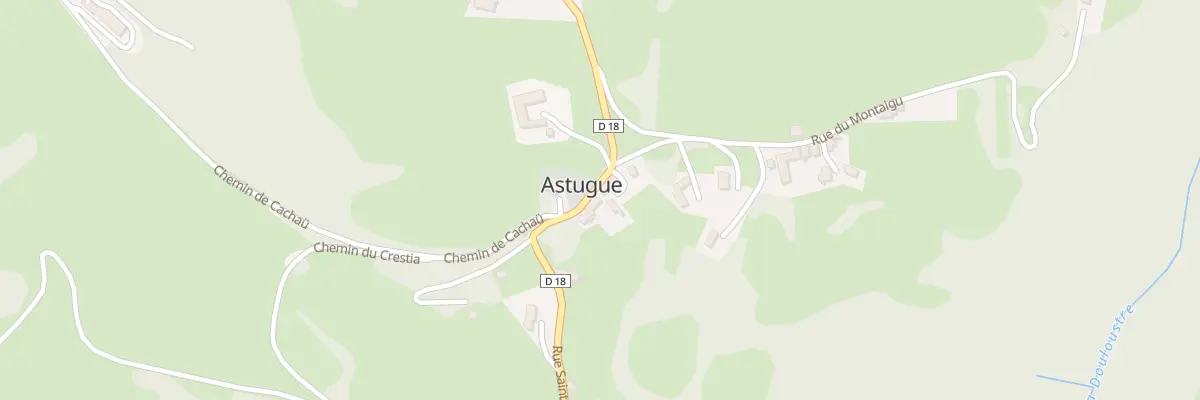 Plan du 25 Rue St Andre à Astugue