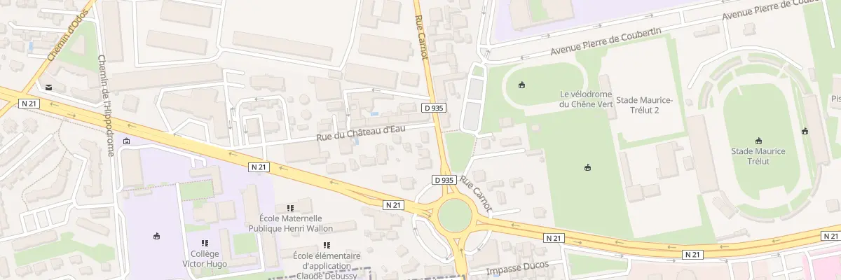 Plan du 12 Rue Carnot à Tarbes
