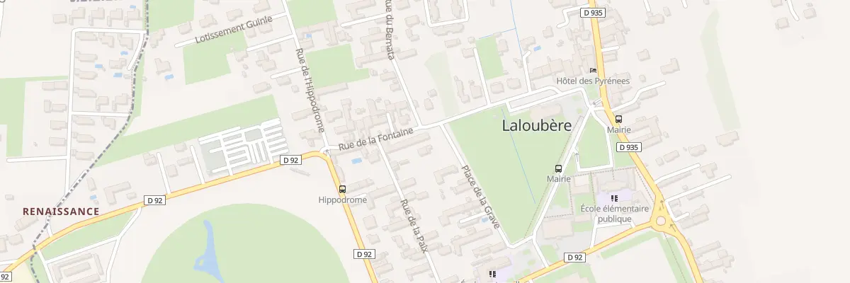 Plan du 2 Rue de la Paix à Laloubère