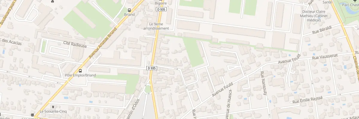 Plan du 13 Rue de la Verrerie à Tarbes