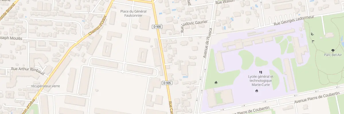 Plan du 19 Rue Carnot à Tarbes