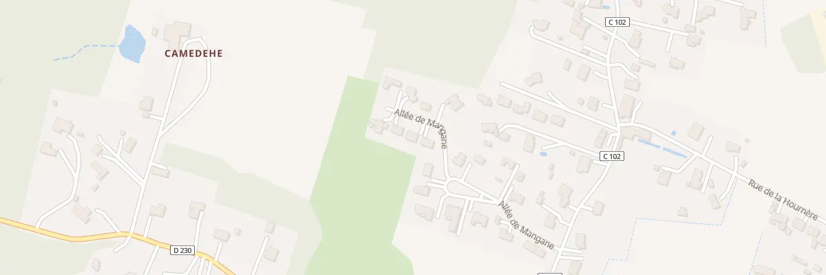 Plan du 295 All de Mangane à Casteljaloux
