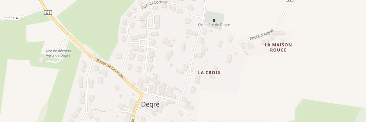 Plan du 1 Rue du Calvaire à Degré