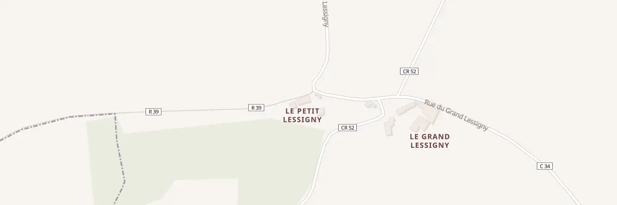 Plan du 1 Le Petit l’Essigny à Couziers
