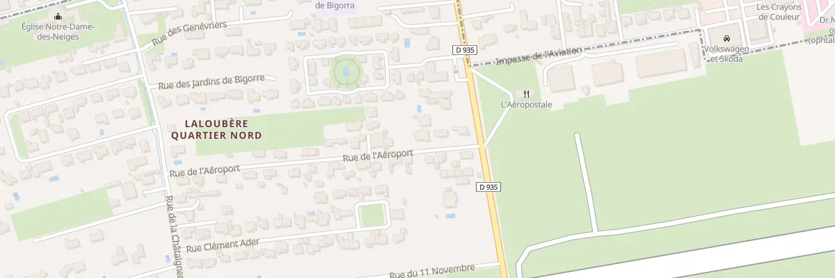 Plan du 3 Rue de l’Aeroport à Laloubère
