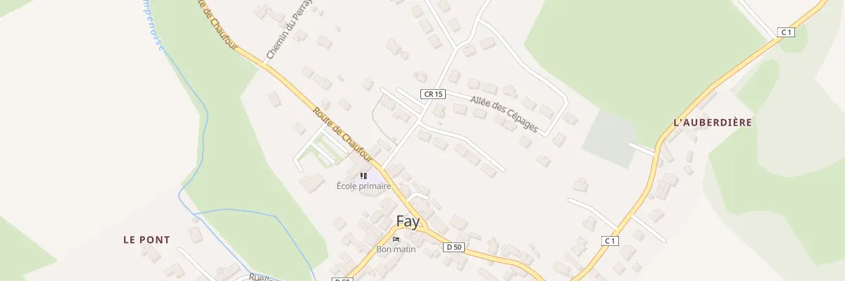 Plan du 2 All des Jardins du Vicariat à Fay