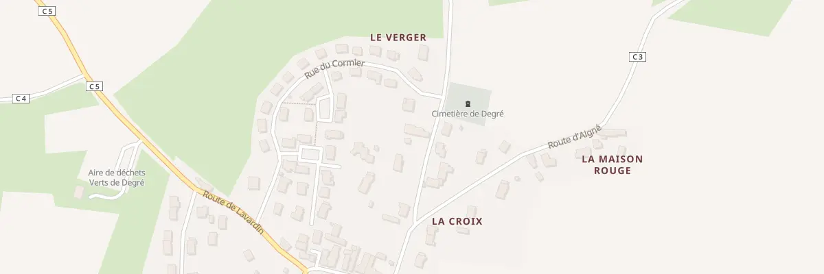 Plan du 5 Rue du Calvaire à Degré
