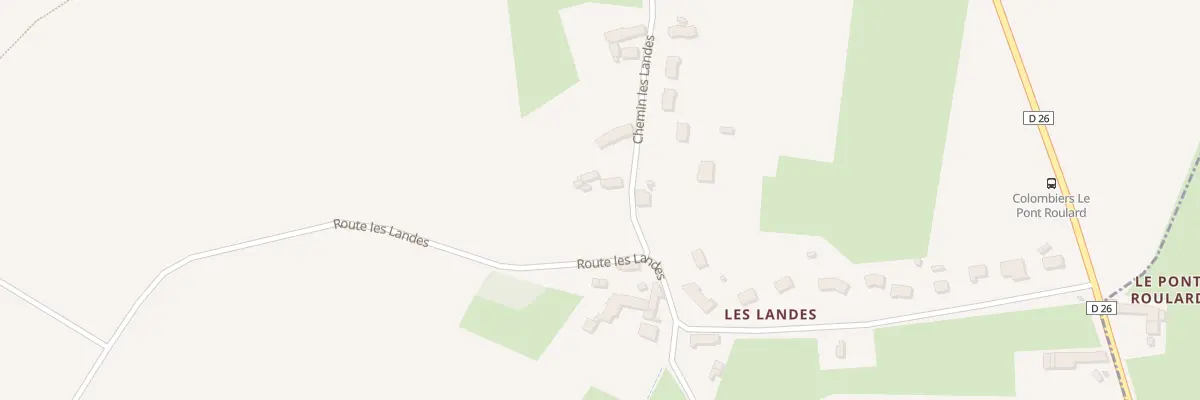 Plan du 1B Che les Landes à Colombiers