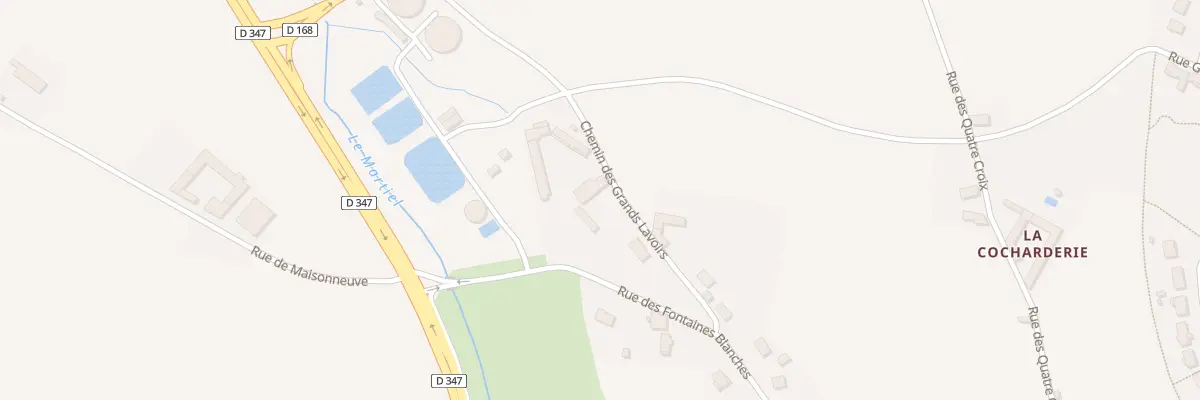 Plan du 64 Rue des Fontaines Blanches à Loudun