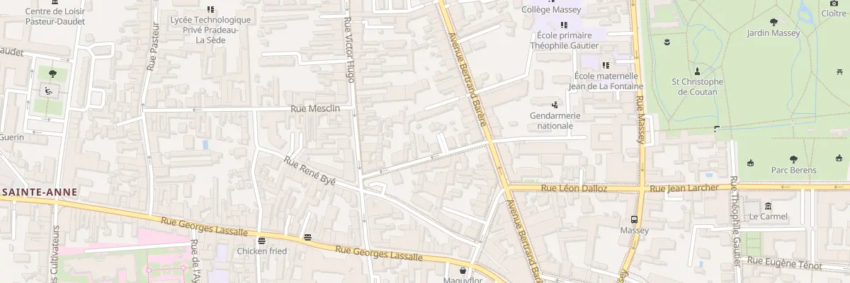 Plan du 10 Rue Camille Desmoulins à Tarbes