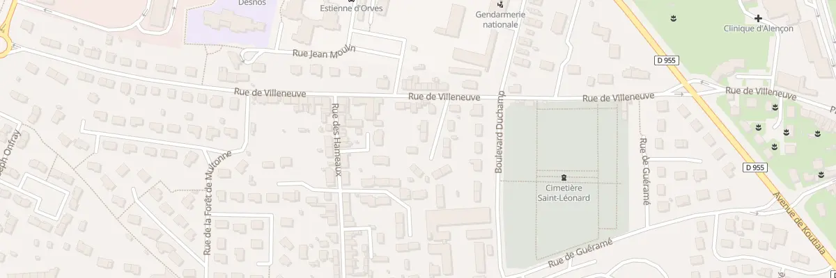 Plan du 6 Imp Jacques Offenbach à Alençon