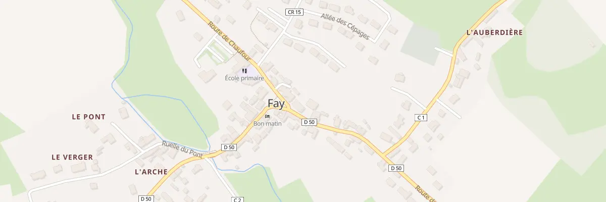 Plan du 12 Rue principale à Fay