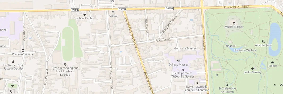 Plan du 37 Rue Clarac à Tarbes