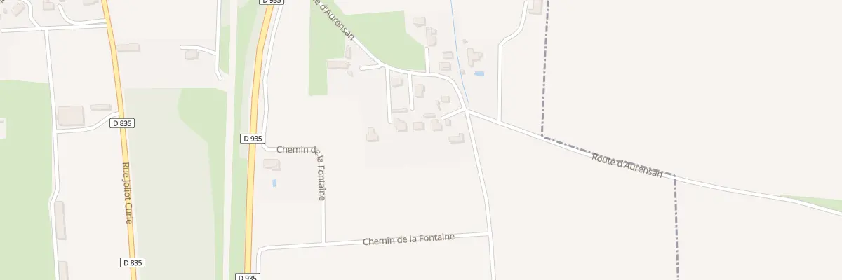 Plan du 12 Rte d’Aurensan à Andrest
