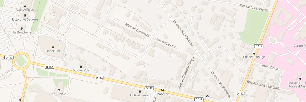 Plan du 1 Rue du Coteau de la Briante à Alençon