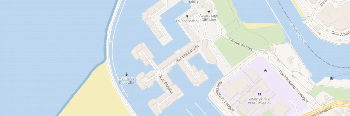 Plan du 2 Rue des Bassins à Deauville
