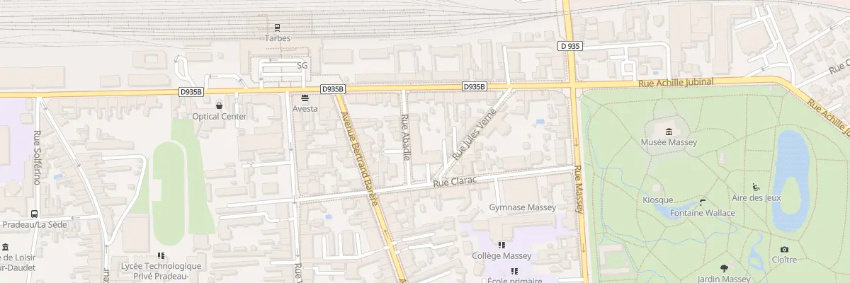 Plan du 26 Rue Clarac à Tarbes