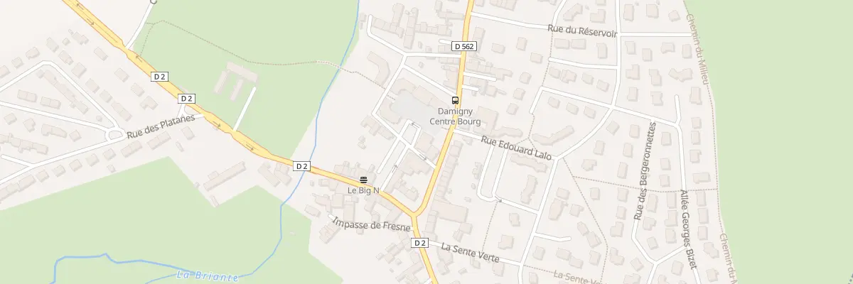 Plan du 2 Rue de la Blanchisserie à Damigny
