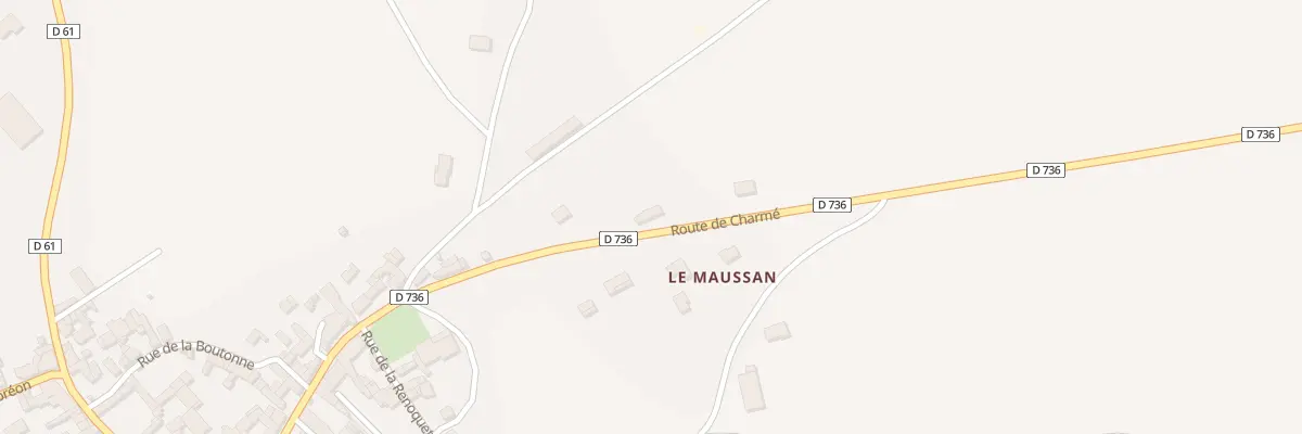 Plan du 43 Rte de Ruffec à Tusson