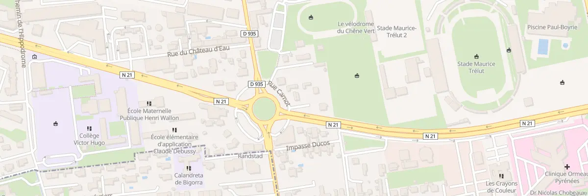 Plan du 53B Rue Carnot à Tarbes