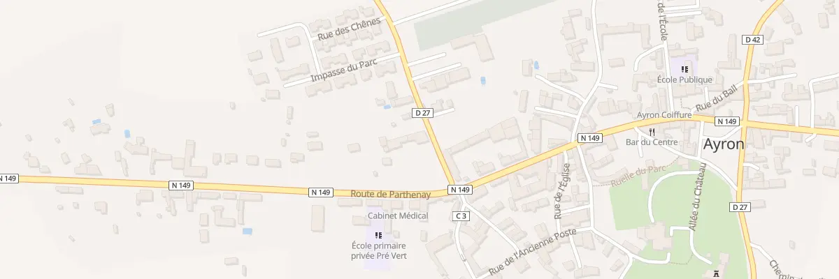 Plan du 5 Rte de Thénezay à Ayron