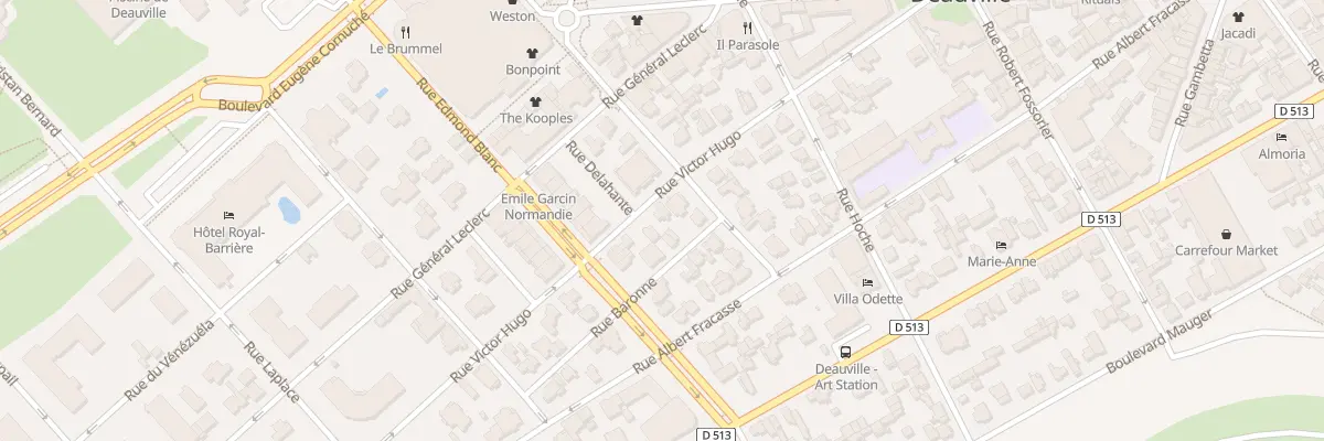 Plan du 87 Rue Victor Hugo à Deauville