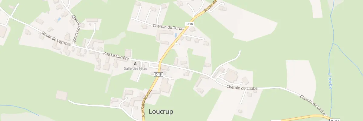 Plan du 1 Che de Laube à Loucrup