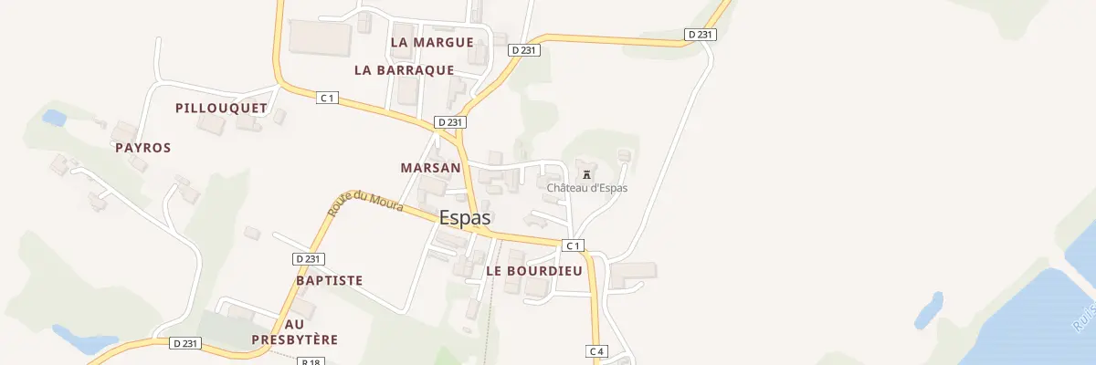 Plan du 5011 Village à Espas
