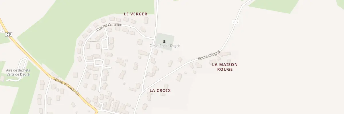 Plan du 3 Rte d’Aigné à Degré
