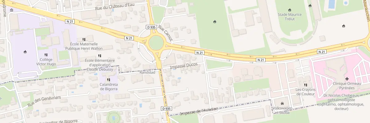 Plan du 9002 Imp Ducos à Tarbes