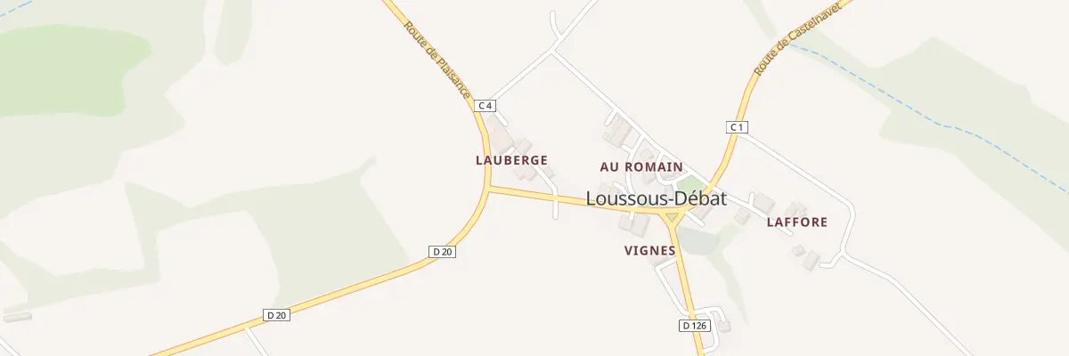 Plan du 5024 Au Village à Loussous-Débat