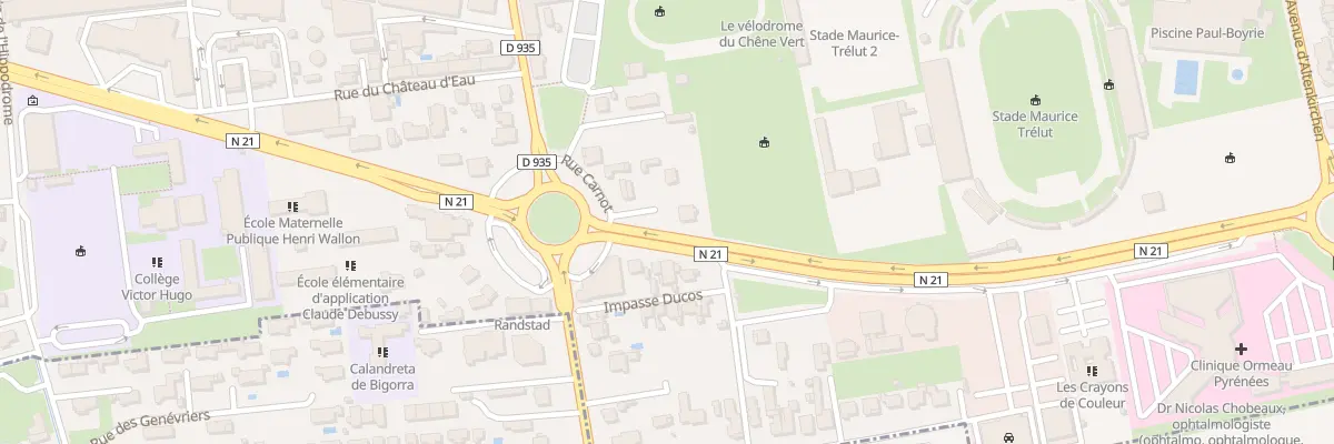 Plan du 57 Rue Carnot à Tarbes