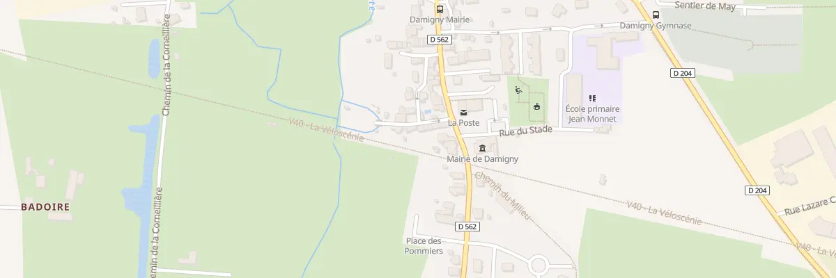 Plan du 10 Imp de la Gare à Damigny