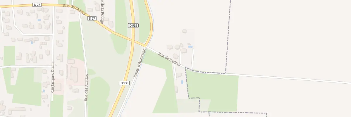 Plan du 25 Rue de l’Adour à Andrest