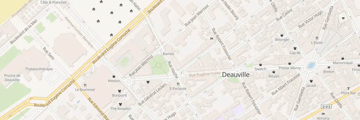 Plan du 58 Rue du Général Leclerc à Deauville