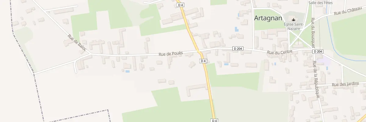 Plan du 3 Rue de Poues à Artagnan