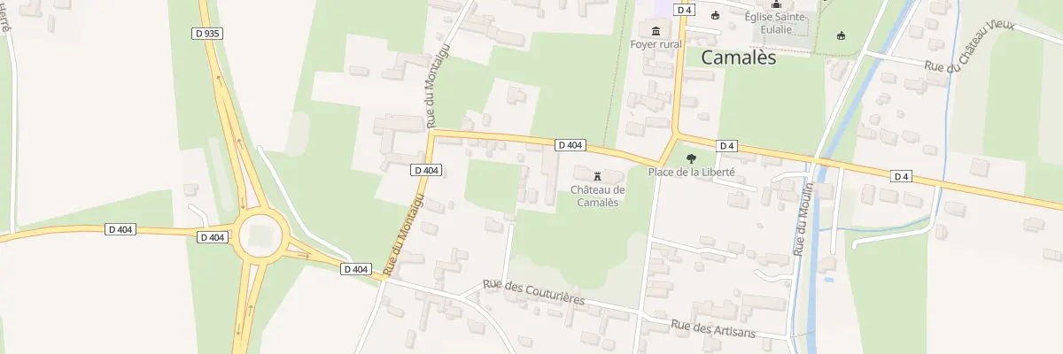 Plan du 3 Rue du Château à Camalès