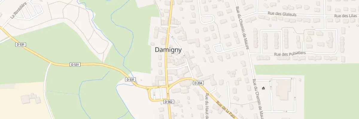 Plan du 7 Rle de l’Eglise à Damigny