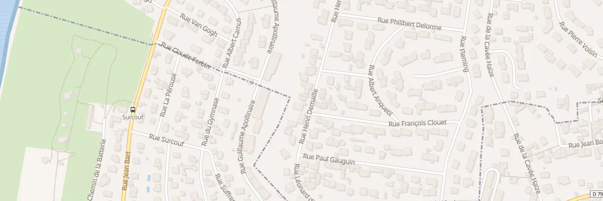 Plan du 15 Rue Henri Demaille au Havre