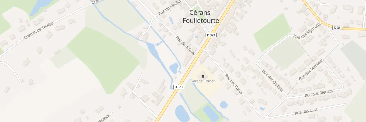 Plan du 174 Rue Nationale à Cérans-Foulletourte