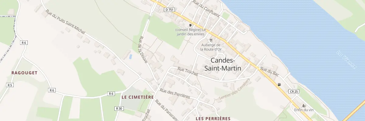 Plan du 1 Rue Saint-maurice à Candes-Saint-Martin