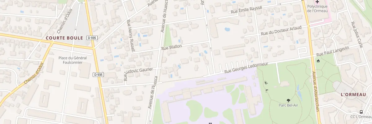 Plan du 7 Rue Wallon à Tarbes