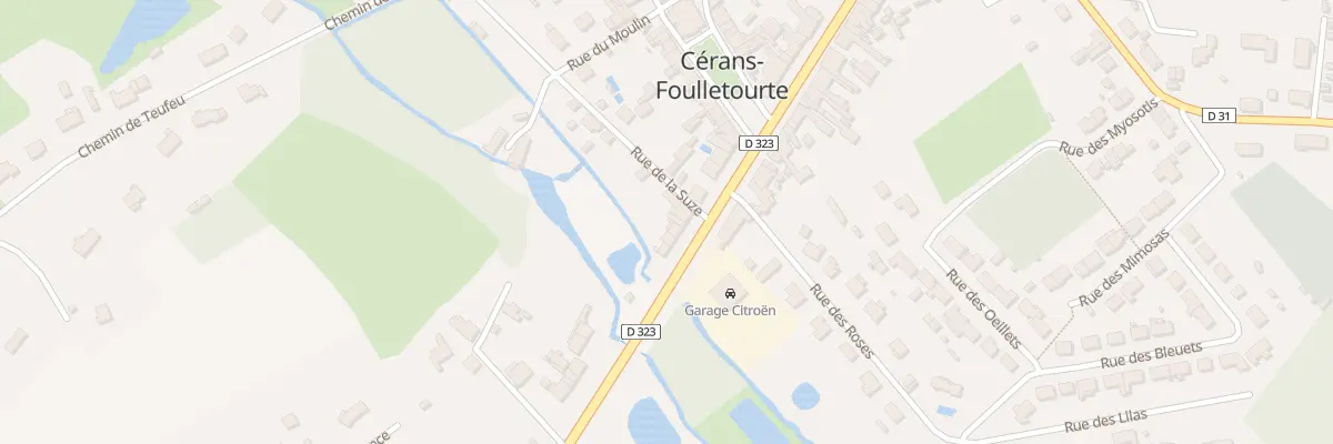 Plan du 172 Rue Nationale à Cérans-Foulletourte