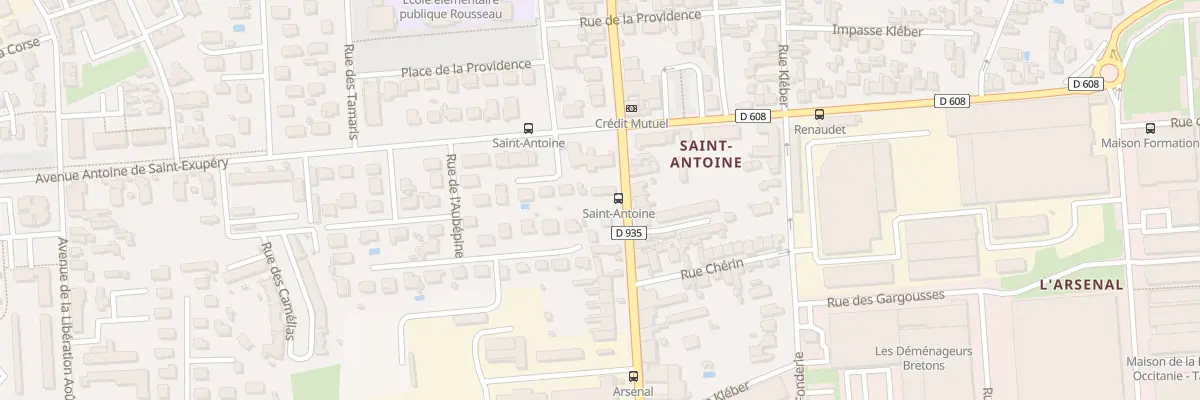 Plan du 21 Av Alsace Lorraine à Tarbes